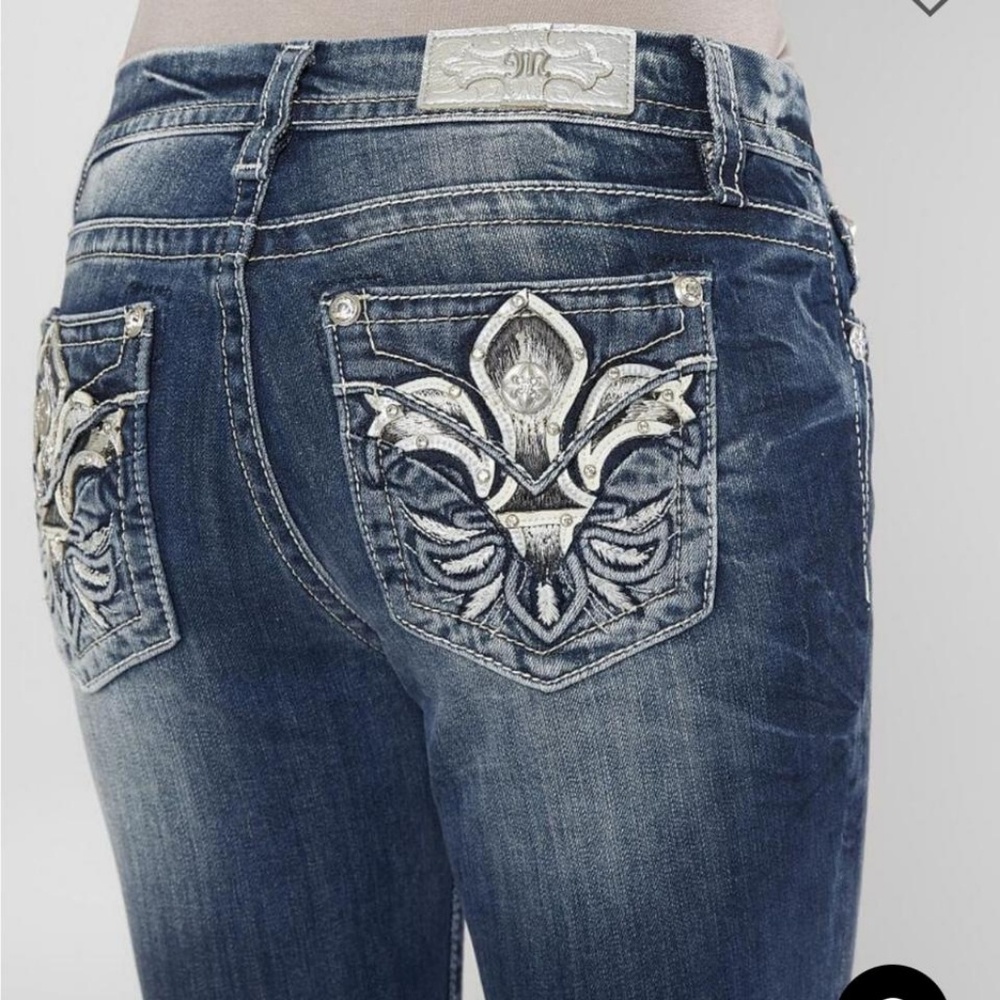 Miss me jeans size 34x33.5 midrise easy boot